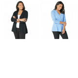 Isaac Mizrahi Live! Women's Embellished V-Neck Button Front Cardigan