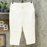 Isaac Mizrahi Live! Women's Petite 24/7 Stretch Crop Pants With Back Slit