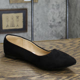 A New Day Women's Corinna Pointed Toe Ballet Flats Black 7