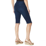DG2 by Diane Gilman Women's Plus Size Classic Stretch Pull On Bermuda Shorts
