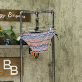 Mossimo Women's Patterned Ruched Side Tie Hipster Bikini Bottom Navy Blue Large