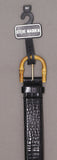 Steve Madden Women's Croc-Embossed Faux-Bamboo Belt