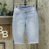 DG2 by Diane Gilman Classic Stretch Pull-On Bermuda Shorts Chambray XS