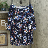 DG2 by Diane Gilman Women's Plus Size Printed Swing Top