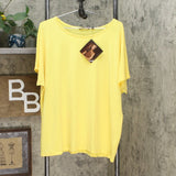 IMAN Women's Plus Size 2 Pack City Chic Short Sleeve T-Shirts With Necklace