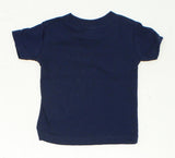 Rabbit Skins Infant Baby Short Sleeve Cotton T-Shirt Navy Blue 6 Months