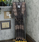 Attitudes by Renee Petite Como Jersey Printed Faux Wrap Maxi Dress