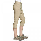 Eddie Bauer Women's Ranier Capri Pants Khaki 12