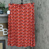 NWT Kasper Plus Geo Patterned Pull On Midi Skirt. 10777614 Plus 1X