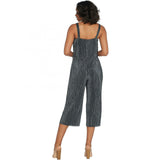 Lisa Rinna Women's Pleated Twist Front Sleeveless Jumpsuit