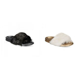 INC International Concepts Women's Faux-Fur Slide Slippers