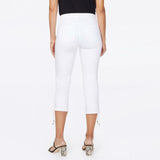 NYDJ Women's Capri Jeans With Drawcord Hem Optic White 8