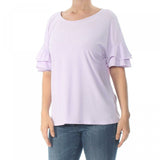 INC International Concepts Women's Ruffled Sleeve Top