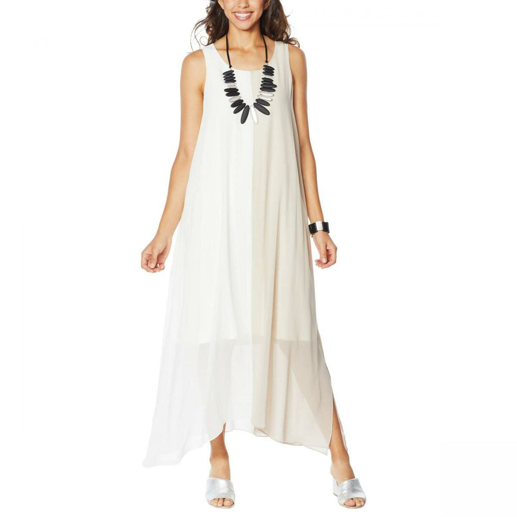 MarlaWynne WynneLayers Women's Sleeveless Colorblocked Maxi Dress Clou Biggybargains MarlaWynne WynneLayers Women's Sleeveless Colorblocked Maxi Dress Clou Biggybargains