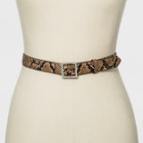 A New Day Women's Faux Leather Exotic Snake Belt