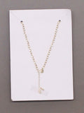 IMAN Women's City Chic 2 Pack of T-Shirts and Necklace