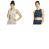 JoyLab Women's High Neck Brushed Jersey Longline Sports Bra