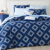 Martha Stewart Diamond Coast 4-Piece Comforter Set Navy Blue Twin / Twin XL