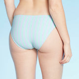 Xhilaration Women's Seersucker Hipster Bikini Bottom