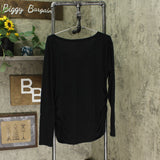Isabel Maternity by Ingrid & Isabel Long Sleeve Shirred T-Shirt