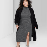 Wild Fable Women's Plus Size Long Sleeve Open Cardigan Sweater