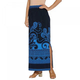 Susan Graver Women's Printed Liquid Knit Maxi Skirt