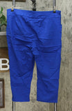 Nina Leonard Women's Plus Size Straight Leg Cropped Pants Deep Sea 2X