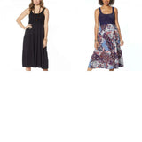 Skinnygirl Women's Sleeveless Crochet Tiered Midi Dress