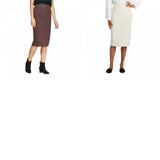 Prologue Women's Ponte Knit Midi Pencil Skirt