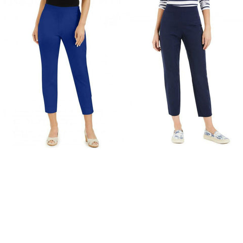 Charter Club Petite Stretch Woven Skinny Ankle Pants