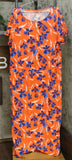 MOTTO Women's Plus Size Courageous Cotton Tulip Hem Maxi Dress