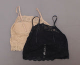 Rhonda Shear 2 Pack Women's Lace Camisole Bras
