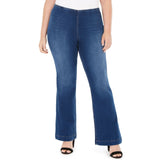 INC International Concepts Women's Plus Pull-On Flare Jeans Blue 22W