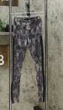 Material Girl Women's Snake Print Mesh Side Leggings Black Multi XS