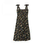 A New Day Women's Sleeveless Smocked Tie Shoulder Dress