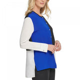 DKNY Women's Colorblocked Button Up Shirt