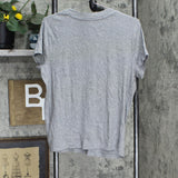 A New Day Women's Short Sleeve Slim Fit Ribbed T-Shirt Gray XXL
