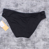 Kona Sol Women's Mid Coverage Double Side Tabs Hipster Bikini Bottom