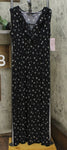 Nina Leonard Women's Miracle Matte Jersey Ruffle Neck Maxi Dress