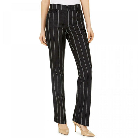 Charter Club Women's Short Denim Pinstriped Trousers