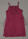 Xhilaration Women's Strappy Lace Front Fit & Flare Dress with Side Lace-Up