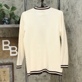 Anne Klein Women's Button Front Tipped Sweater Cardigan