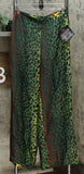 IMAN Women's Boho Chic Printed Wide Leg Pants With Pockets