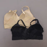 Rhonda Shear 2 Pack Molded Cup Bras With Mesh Back Detail Nude/Black 3X
