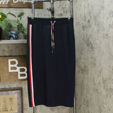 Tommy Hilfiger Women's Side Stripe French Terry Midi Skirt