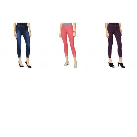HUE Women's Tapered Ultra Soft Denim Skimmer Jeggings