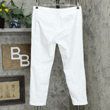 Nautica Women's Tencel Ankle Pants Ivory 8