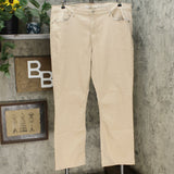 DG2 by Diane Gilman Classic Stretch Boot Cut Jeans Beige Plus 20W