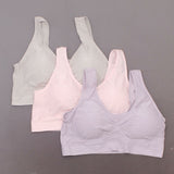 Rhonda Shear 3 Pack Jacquard Ahh Bras With Removable Pads Pastels 3X