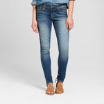 Universal Thread Women's Mid Rise Skinny Jeans Mid Blue 4